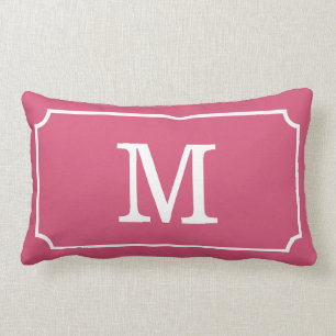 Monogram goudpenseelstreken Lumbar Sierkussen Kussen