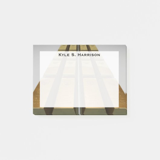 Monogram Goudstaven Feng Shui Welvaart Post-it® Notes (Voorkant)