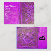 MONOGRAM goudviolet Visitekaartje (Voorkant / Achterkant)