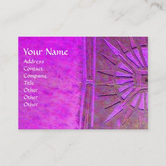 MONOGRAM goudviolet Visitekaartje (Voorkant)