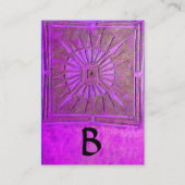 MONOGRAM goudviolet Visitekaartje (Achterkant)