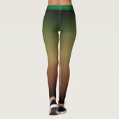 MONOGRAM GRADIËNT GROEN met Naam Ombre Leggings (Achterkant)