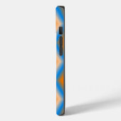Monogram gradiënt oranje blauwe ruitvormen Case-Mate iPhone case (Achterkant / Links)