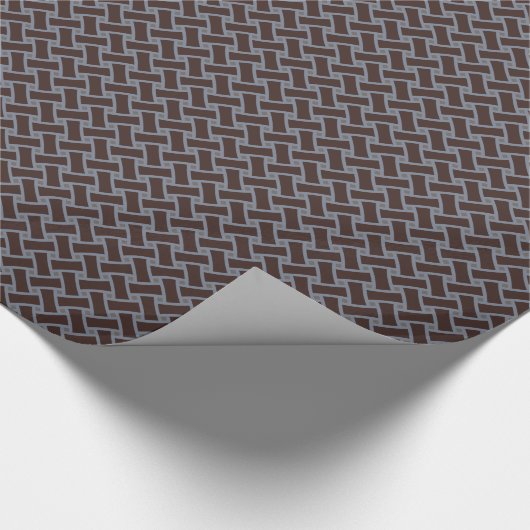 Monogram grafische afbeelding van kleurloze groene cadeaupapier (Hoek)