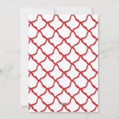 Monogram Grandmillennial Kerst Krans Lint Feestdagenkaart (Achterkant)