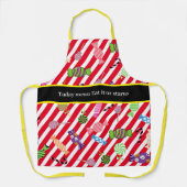 Monogram Grappig aantrekkelijk snoep om in de ogen Schort (Voorkant)