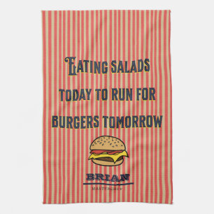 Monogram grappig gezegde Schattigee  illustratie Theedoek