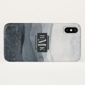 Monogram | Grauwe vallei Case-Mate iPhone Case (Achterkant (horizontaal))