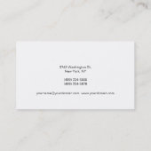 Monogram Gray White Consultant Visitekaartje (Achterkant)