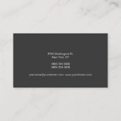 Monogram Gray White Consultant Visitekaartje (Achterkant)