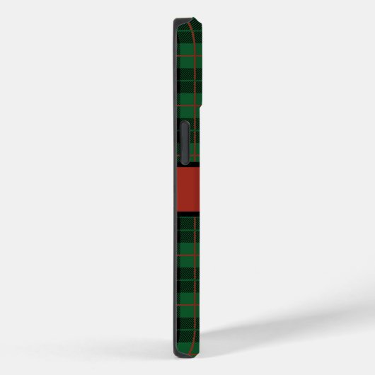 Monogram Green Black Red Tartan Pset Case-Mate iPhone Case (Achterkant / Rechts)