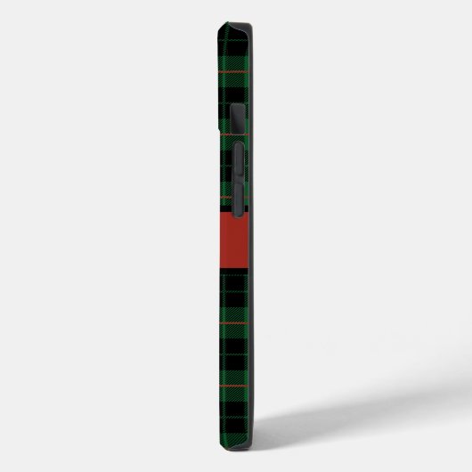Monogram Green Black Red Tartan Pset Case-Mate iPhone Case (Achterkant / Links)