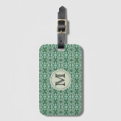 Monogram Green Caladium Bagagelabel (Voorkant (verticaal))