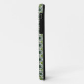Monogram Green Flowers Patroon Case-Mate iPhone Case (Achterkant/links)