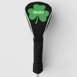 Monogram Green Irish Shamrock Golfheadcover