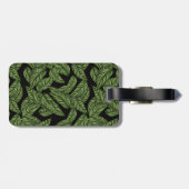 Monogram Green Leaf Tropical RING BEARER Bagagelabel (Achterkant horizontaal)