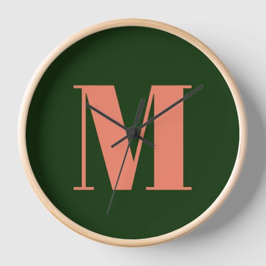 Monogram Green Letter Simple Modern (Voorkant)