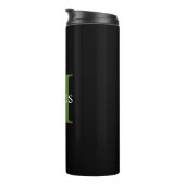 Monogram Green Named thermal tumbler Thermosbeker (Geroteerd rechts)