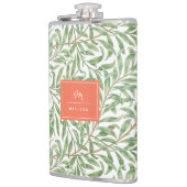 Monogram Greenery Botanical Pattern Green Sinaasap Heupfles (Links)