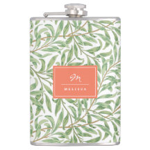 Monogram Greenery Botanical Pattern Green Sinaasap