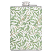 Monogram Greenery Botanical Pattern Green Sinaasap Heupfles (Achterkant)