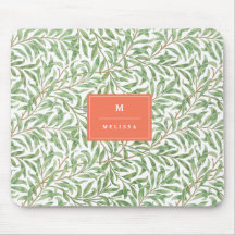 Monogram Greenery Botanical Pattern Green Sinaasap
