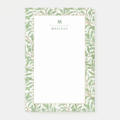 Monogram Greenery Botanical Pattern William Morris Post-it® Notes (Voorkant)