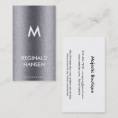 Monogram | Grein | Metaalglans Visitekaartje (Voorkant / Achterkant)