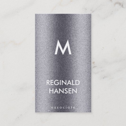 Monogram | Grein | Metaalglans Visitekaartje (Voorkant)
