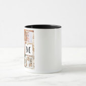 Monogram Grid Foto Collage Koffie Mok (Midden)