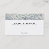 Monogram Grid Silver Tiles Visitekaartje (Achterkant)