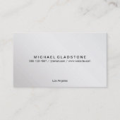 Monogram Grid Silver Visitekaartje (Achterkant)