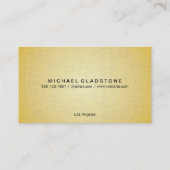 Monogram Grid variatie goud schitterende textuur Visitekaartje (Achterkant)
