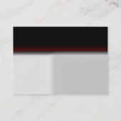 Monogram grijs bruin rood stijlvol visitekaartje (Achterkant)