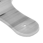 Monogram grijs Faux Butcher Block Wood | DIY-tekst Snijplank (Hoek)