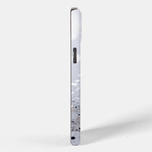 Monogram Grijs Glamoureus Glitter Case-Mate iPhone Case (Achterkant / Rechts)