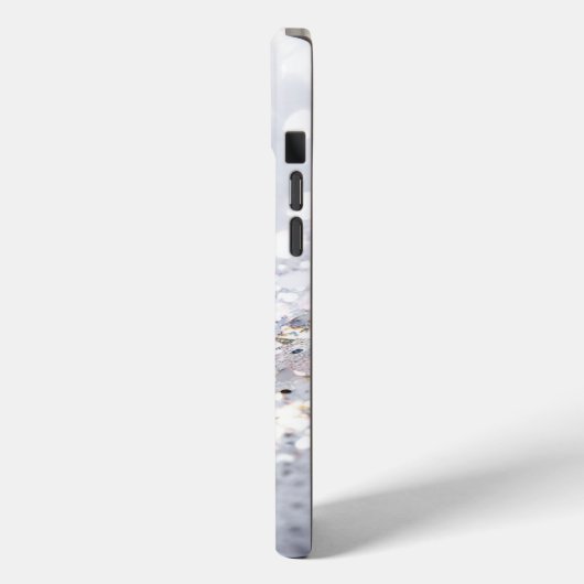 Monogram Grijs Glamoureus Glitter Case-Mate iPhone Case (Achterkant / Links)