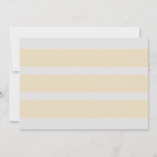 Monogram Grijs & Gouden Streep Bedankkaart (Achterkant)