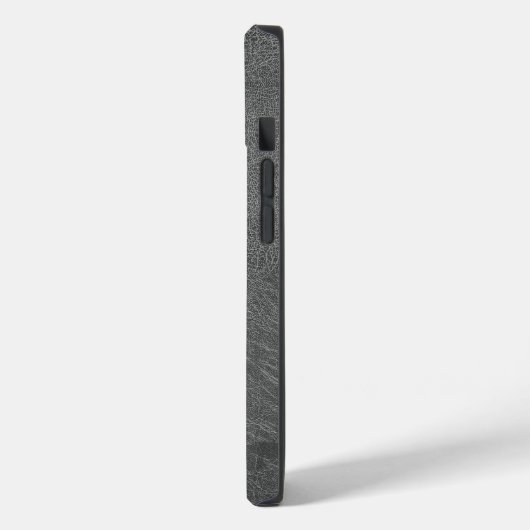 Monogram grijs leder Case-Mate iPhone case (Achterkant / Links)