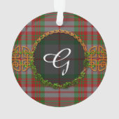 Monogram grijs Tartan Ornament (achterkant)