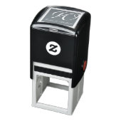 Monogram grijs zelfinktende stempel (Product)