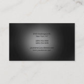 Monogram grijs zwart Visitekaartje (Achterkant)