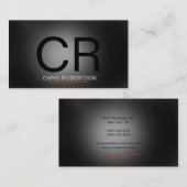 Monogram grijs zwart Visitekaartje (Voorkant / Achterkant)