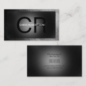 Monogram grijs zwart Visitekaartje (Voorkant / Achterkant)