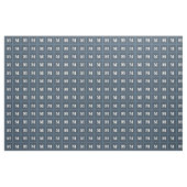 Monogram grijsblauwe strepen stof (Yard (91,4 cm))