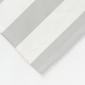 Monogram grijze en gele strepen fleece deken (Hoek)