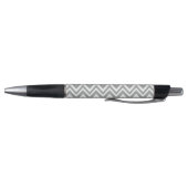 Monogram grijze en witte Chevron met Pastel Roze Pen (Bodem)