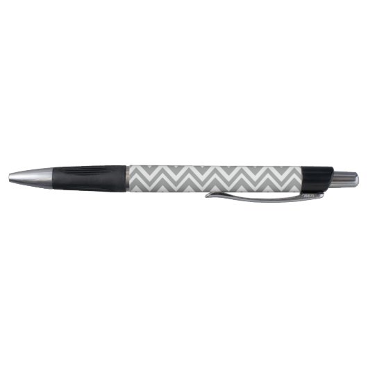Monogram grijze en witte Chevron met Pastel Roze Pen (Bodem)