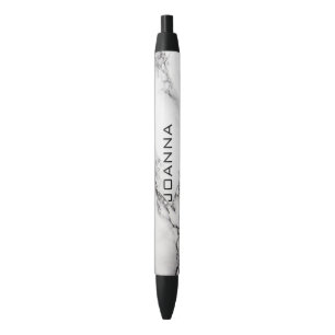 Monogram grijze marmeren textuur zwarte inkt pen
