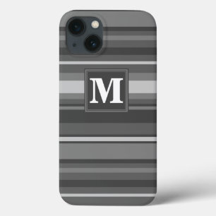 Monogram grijze strepen Case-Mate iPhone hoesje